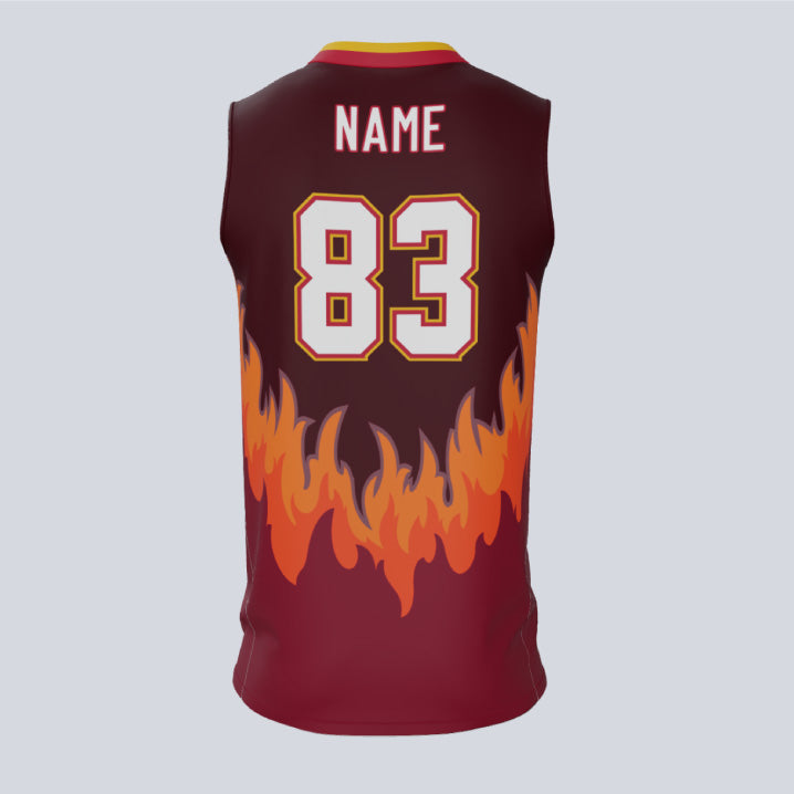 Load image into Gallery viewer, Custom Fire Basketball Jersey