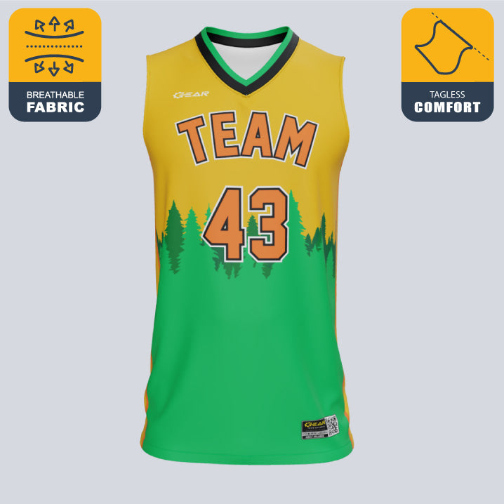 Load image into Gallery viewer, Custom Forest Basketball Jersey