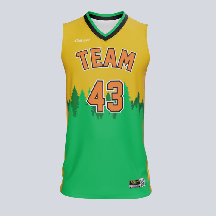 Load image into Gallery viewer, Custom Forest Basketball Jersey