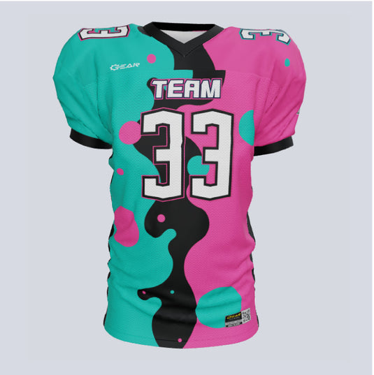 Custom Bubble Racer Loose-Fit Football Jersey