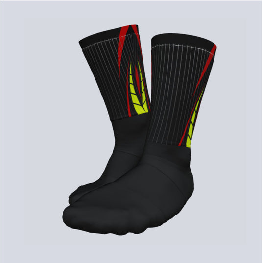 Front view of Custom Cobra Crew Socks
