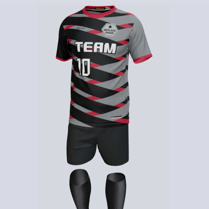 Load image into Gallery viewer, Premium Cross Custom Soccer Uniform w/Custom Socks
