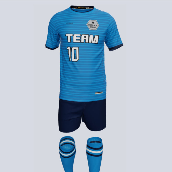 Load image into Gallery viewer, Premium Division Custom Soccer Uniform w/Custom Socks
