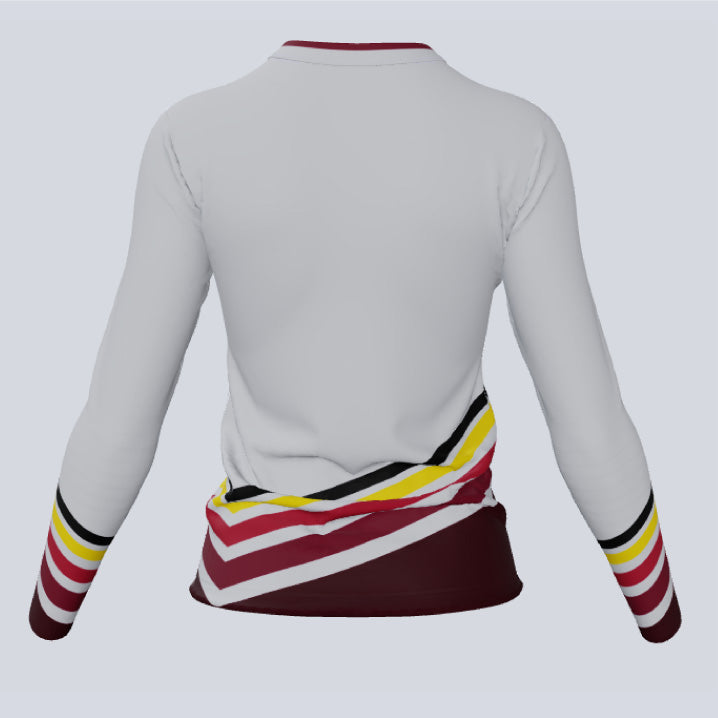 Load image into Gallery viewer, Back view of moisture-wicking custom Epic women’s team jersey