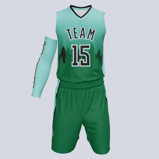 Custom Basketball Forest Uniform