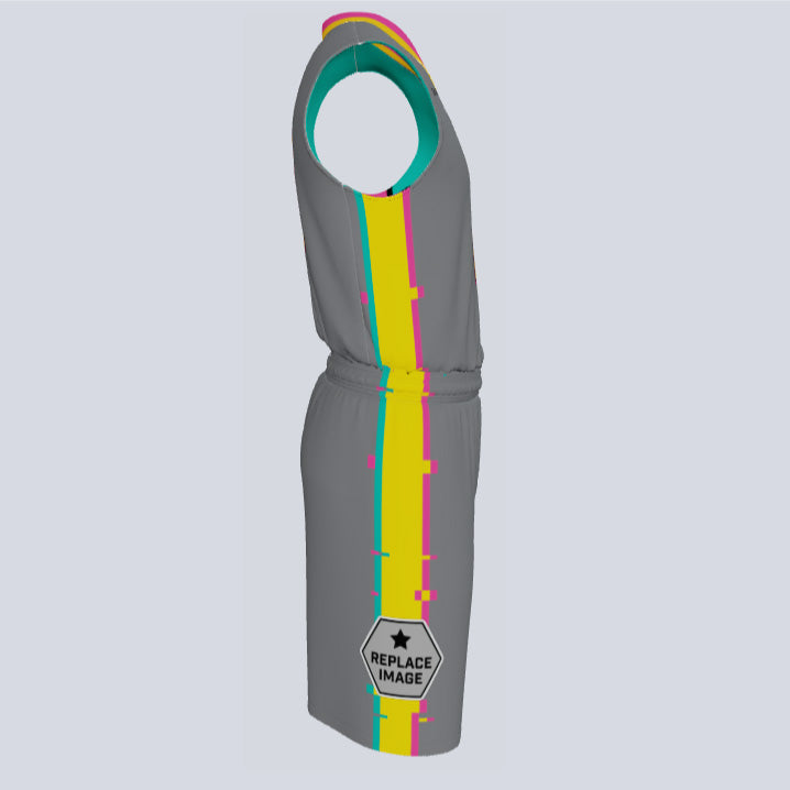Load image into Gallery viewer, Custom Reversible Double Ply Basketball Glitch Uniform