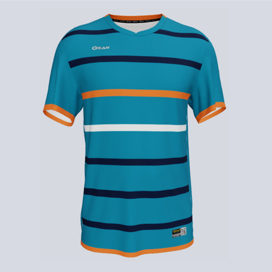 Front view of custom GOAT team jersey with DuraCool fabric