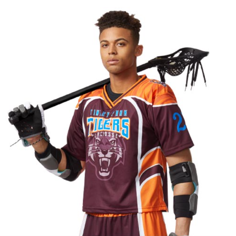 Load image into Gallery viewer, Custom Striped Premium Lacrosse Jersey

