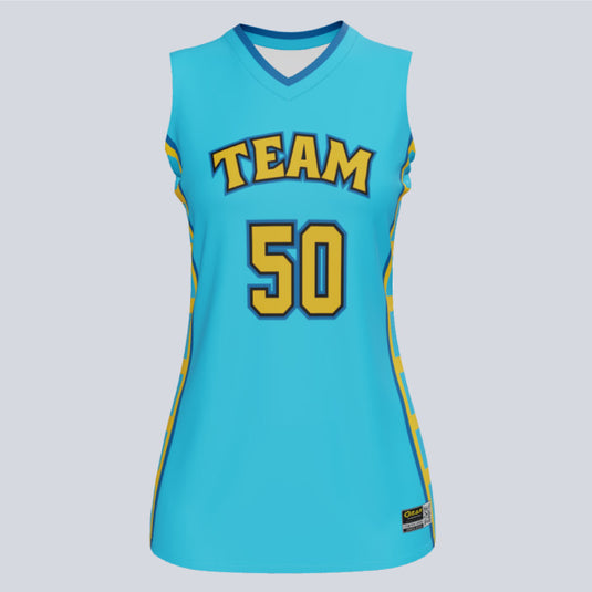 Custom Rebound Ladies Basketball Jersey
