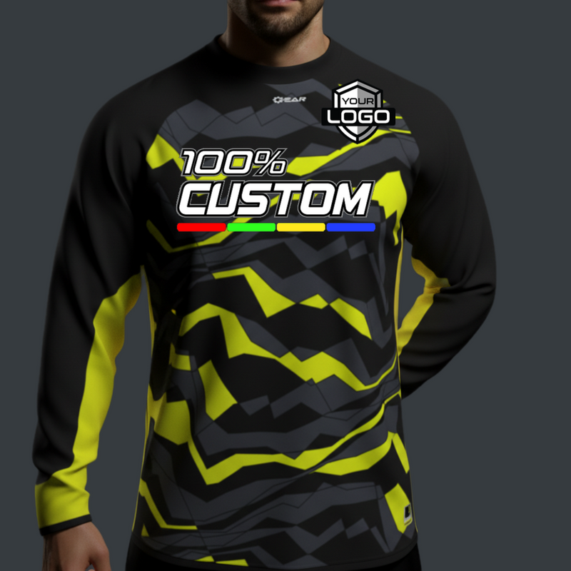 Load image into Gallery viewer, Long Sleeve Custom Trace Jersey