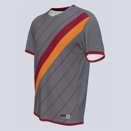 Front view of custom Monterrey team jersey with sublimated design