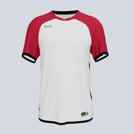 Front view of custom Munich team jersey with sublimated dry-fit design