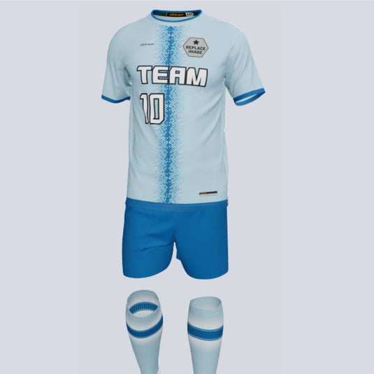 Premium Pixel Custom Soccer Uniform w/Custom Socks