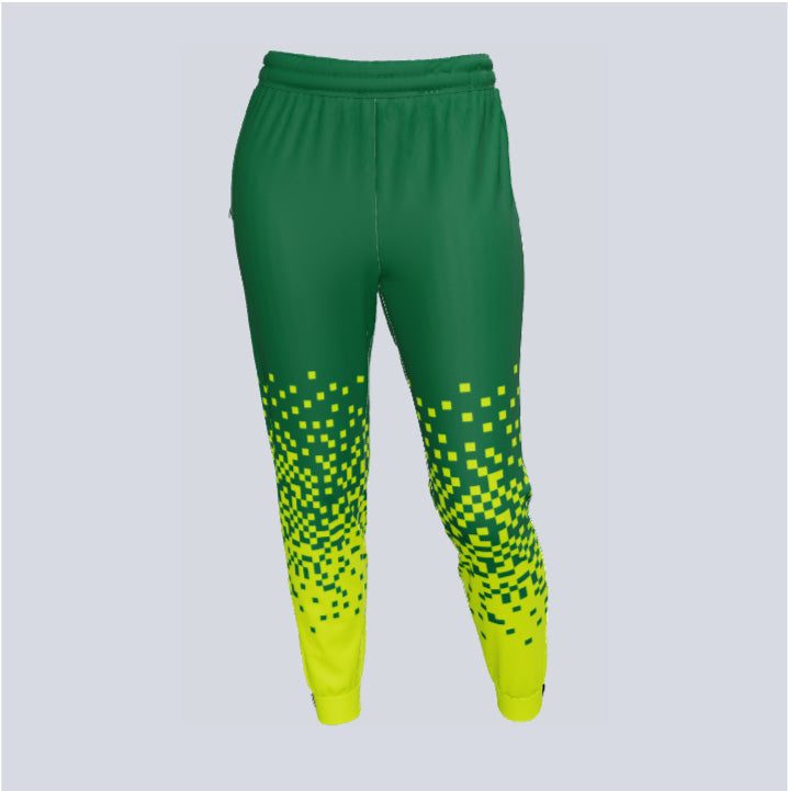 Load image into Gallery viewer, Custom Pixel-Fade Ladies Track Pant w/Ankle Zips
