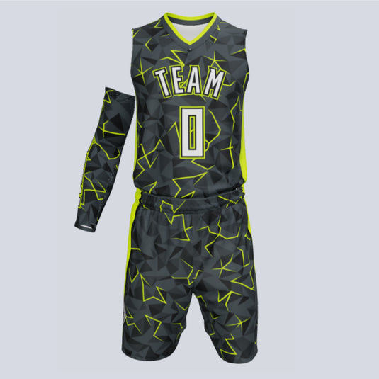 Personalized custom prism basketball uniform for team