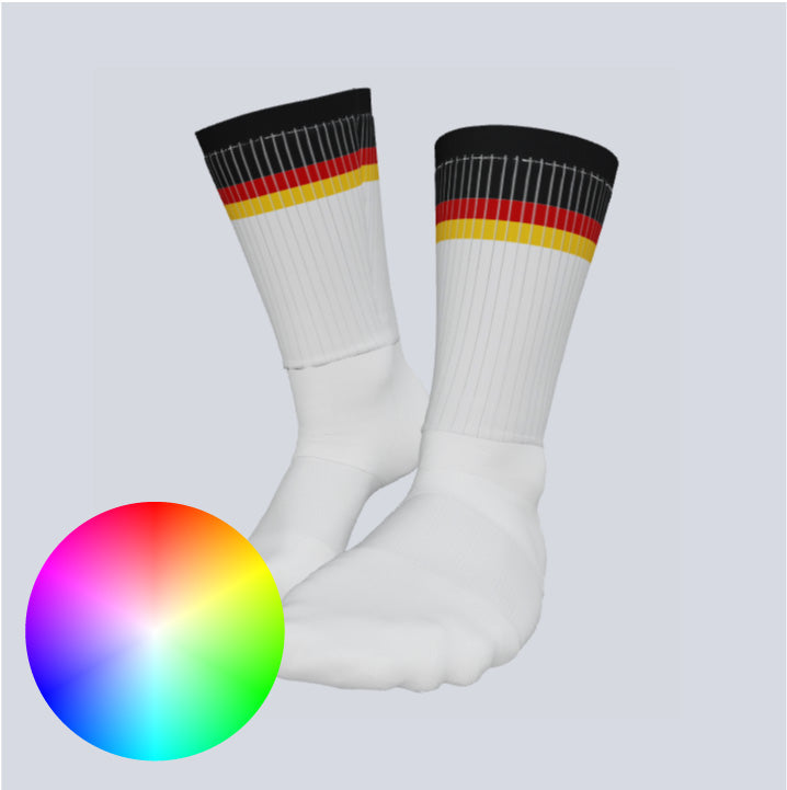 Load image into Gallery viewer, Custom Racer Crew Socks
