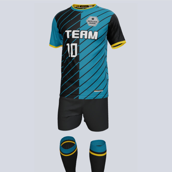 Premium Split Custom Soccer Uniform w/Custom Socks Gear Team Apparel