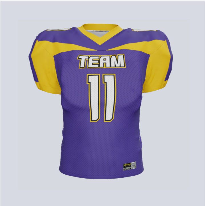 Customizable Custom Stream Fitted Football Jersey