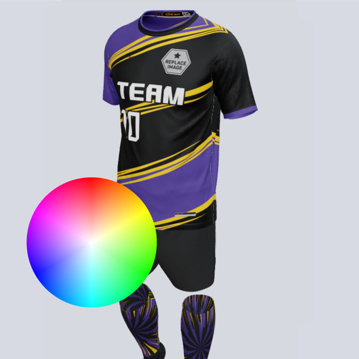 Load image into Gallery viewer, Premium Swing Custom Soccer Uniform w/Custom Socks
