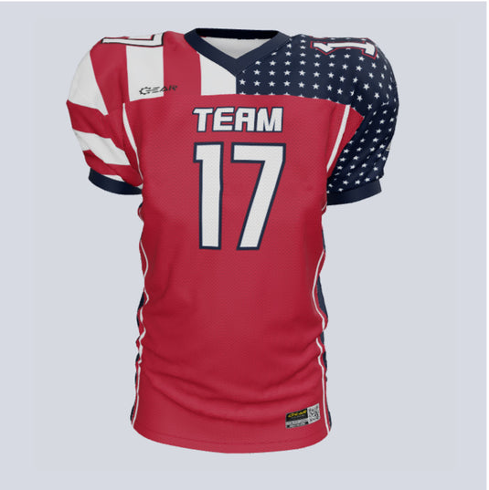 Long sleeve going down jersey with custom design