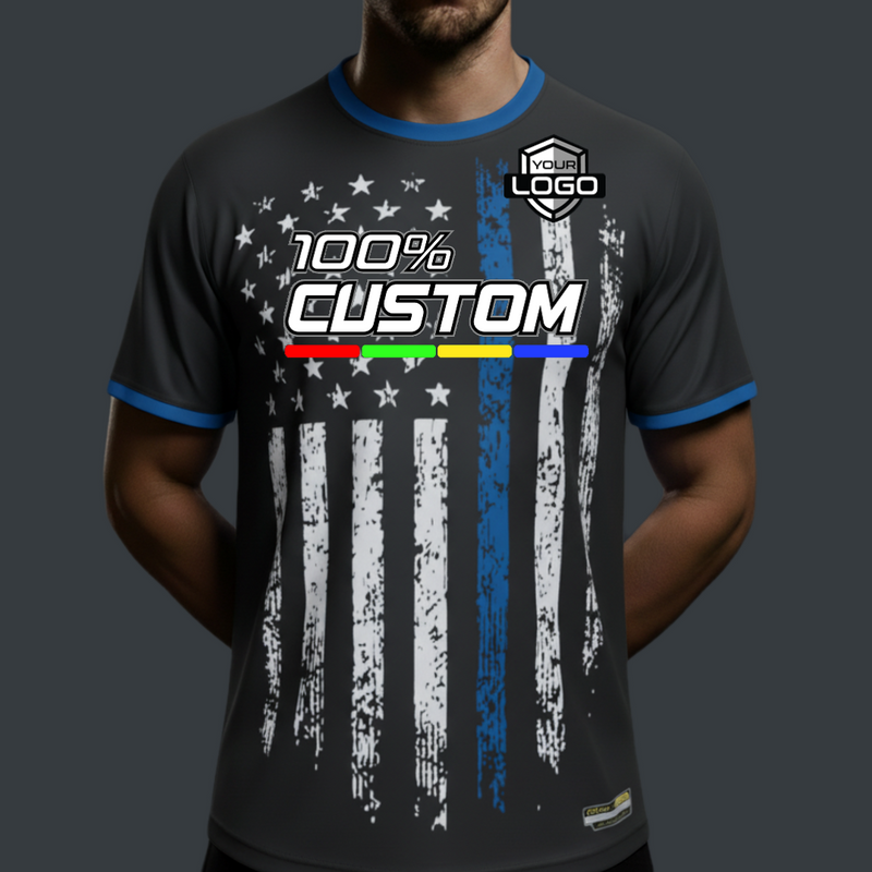 Load image into Gallery viewer, Thin Blue Line Custom USA Jersey