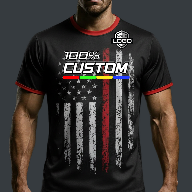 Load image into Gallery viewer, Thin Red Line Custom USA Jersey