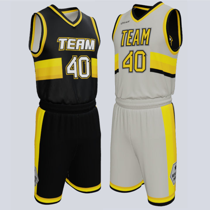 Load image into Gallery viewer, Custom Reversible Double Ply Basketball Top Center Uniform