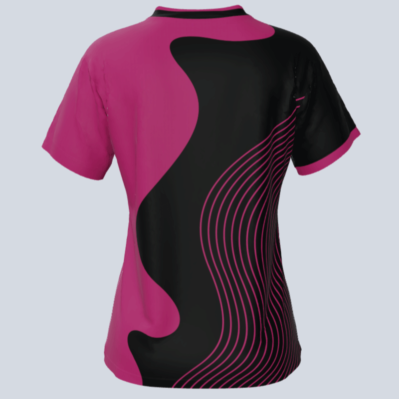 Load image into Gallery viewer, Back of Wave jersey with name and number customization