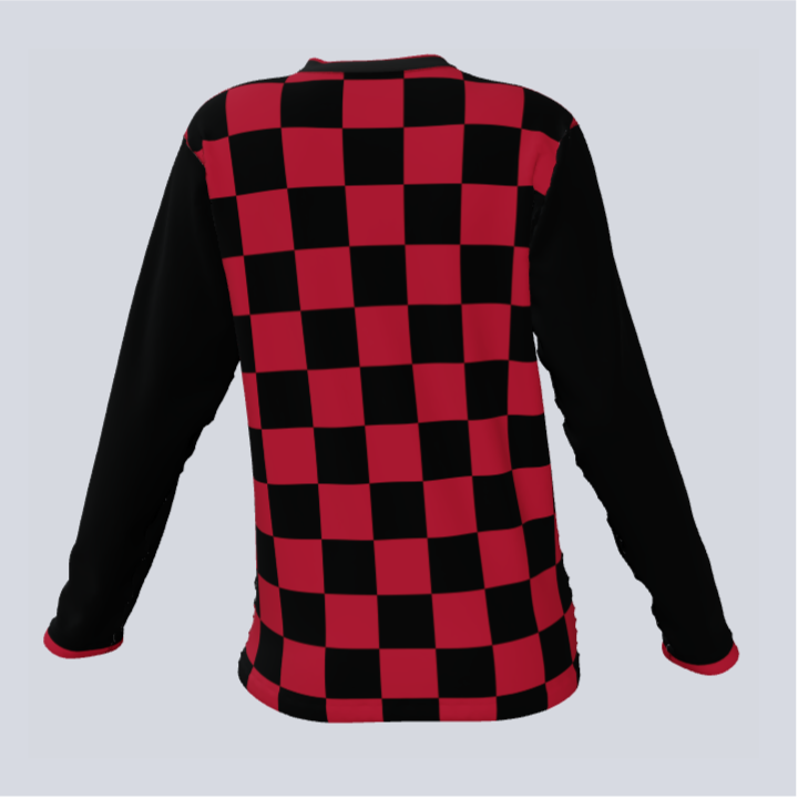 Load image into Gallery viewer, Unisex Checker Long Sleeve Jersey