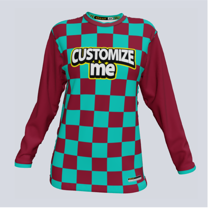 Load image into Gallery viewer, Unisex Checker Long Sleeve Jersey