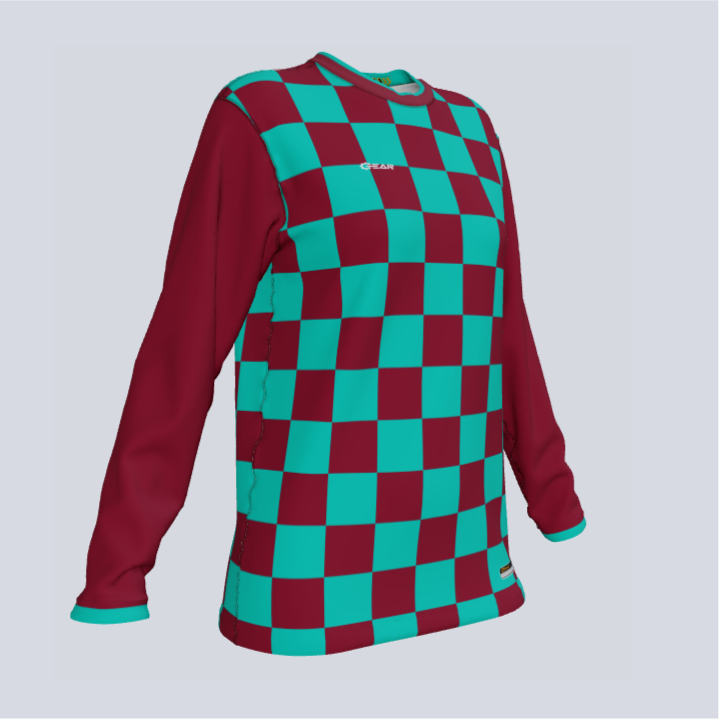 Load image into Gallery viewer, Unisex Checker Long Sleeve Jersey