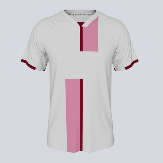 Front view of custom Juventus team jersey
