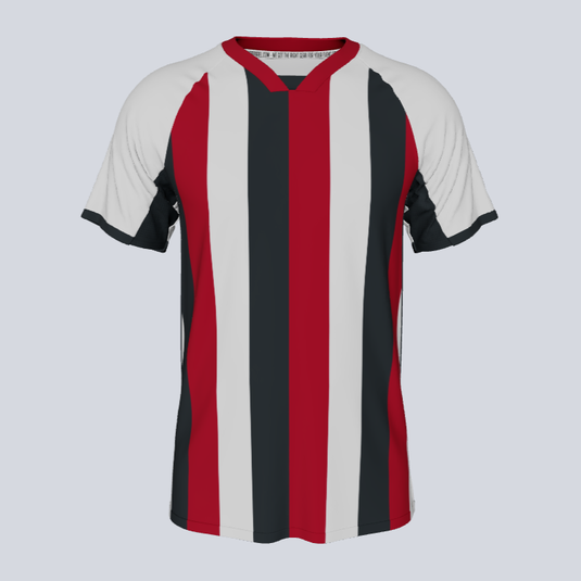 Front view of custom Rayas sublimated team jersey