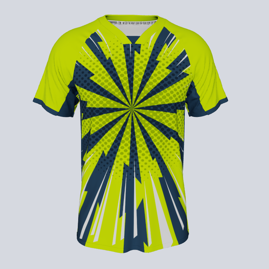 Front view of custom Slamm team jersey