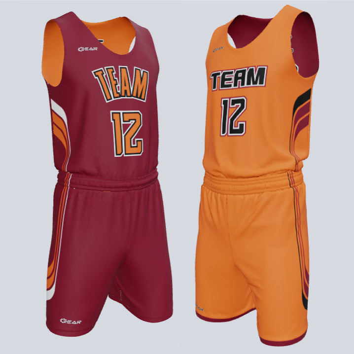 Custom Reversible SinglePly Basketball Flare Uniform Gear Team Apparel