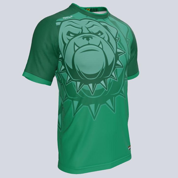 Load image into Gallery viewer, Bulldog--mascot-jersey-qtr