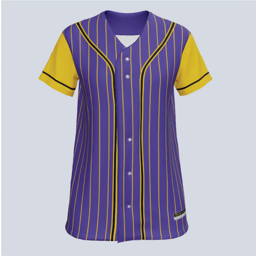 Ladies Core Full Button Custom Softball Jersey