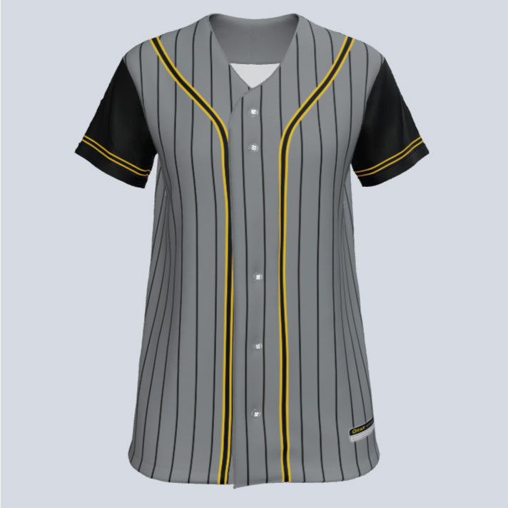 Ladies Core W/Pinstripe Razor Back Sleeveless Custom Softball Jersey