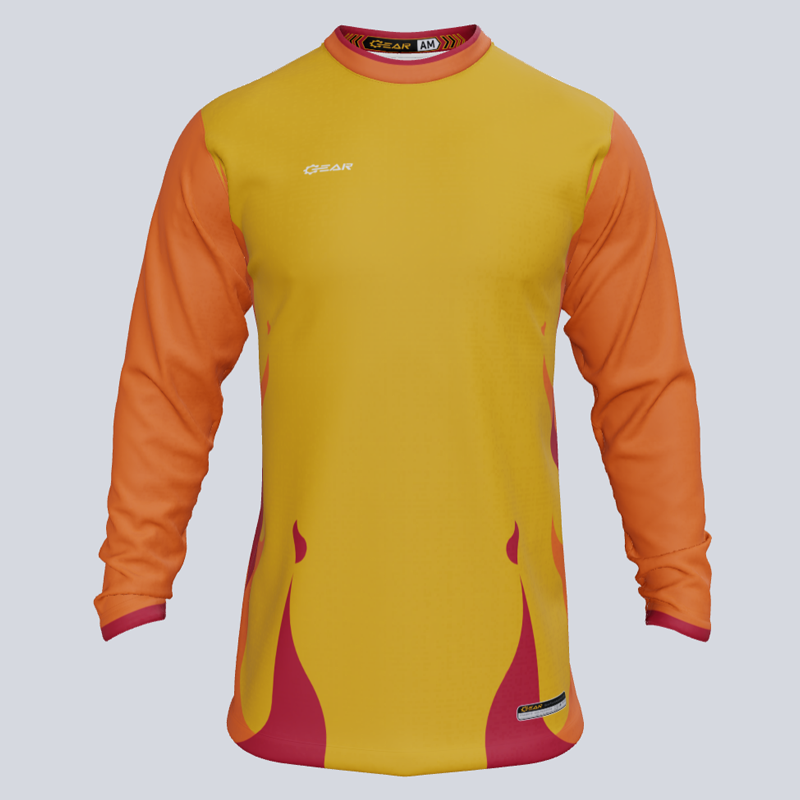 Load image into Gallery viewer, Custom Fire Long Sleeve Jersey