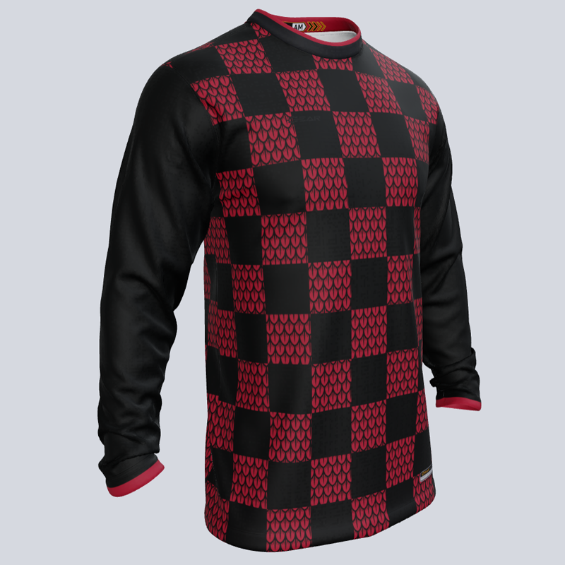Load image into Gallery viewer, Custom Checkered Long Sleeve Jersey