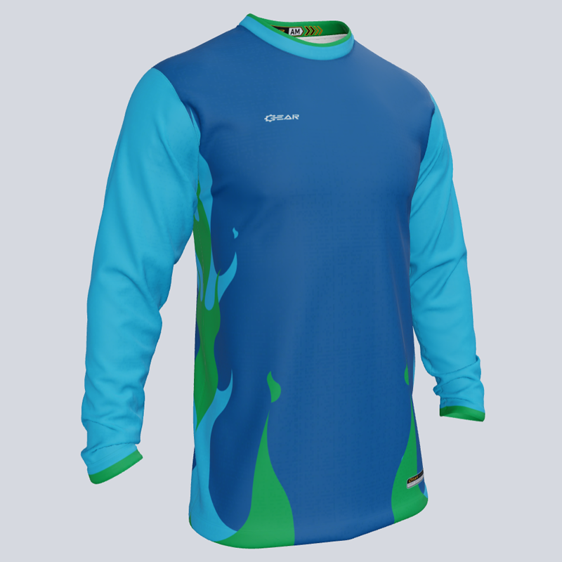 Load image into Gallery viewer, Custom Fire Long Sleeve Jersey