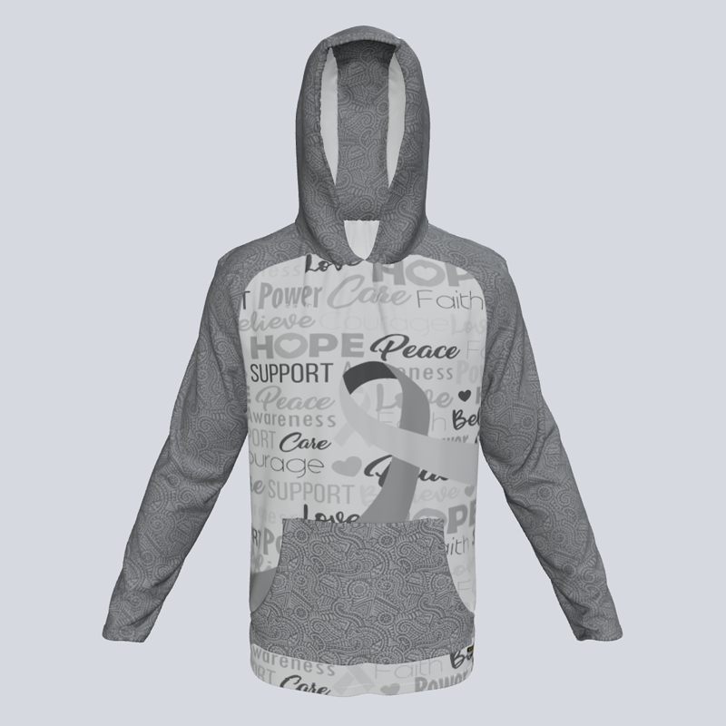 Load image into Gallery viewer, Long Sleeve Lightweight Awareness 2 Hoodie w/pocket
