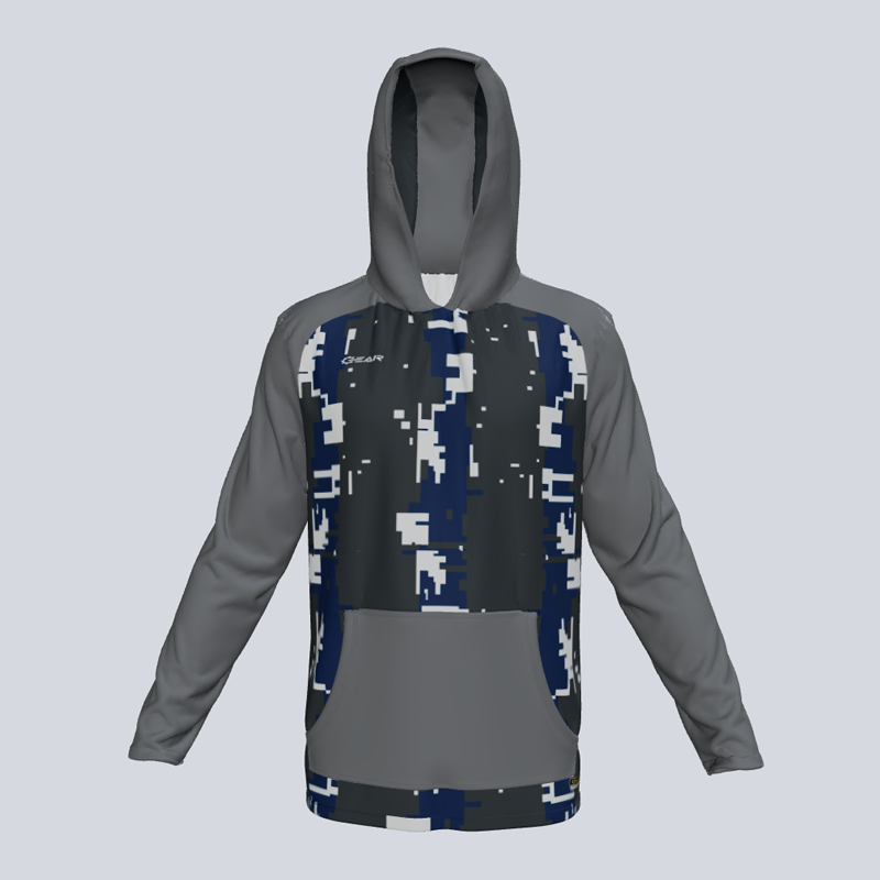 Load image into Gallery viewer, Long Sleeve Degistripe Hoodie w/pocket