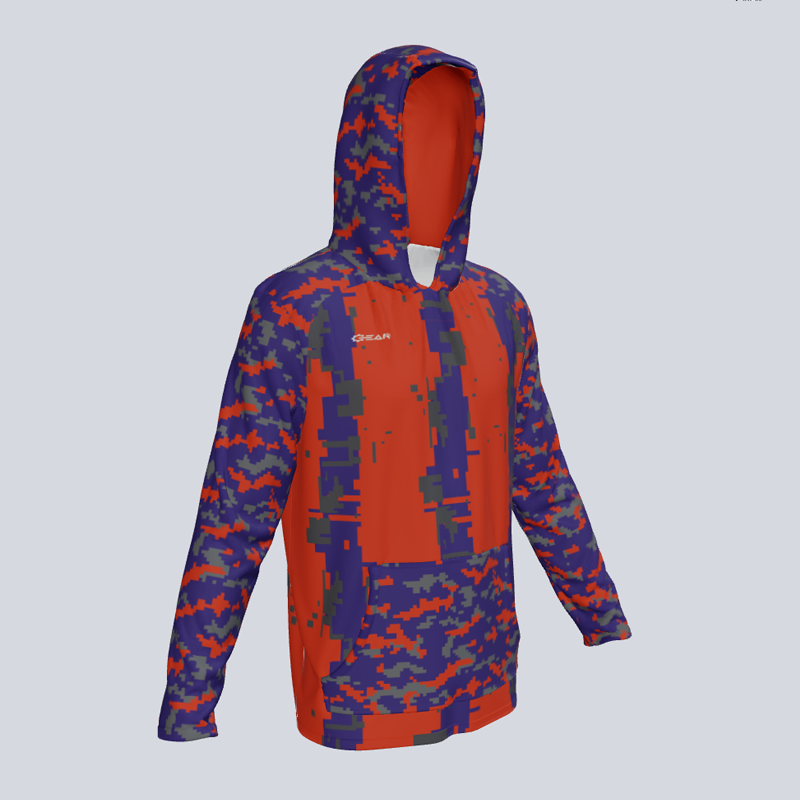 Load image into Gallery viewer, Long Sleeve Degistripe Hoodie w/pocket
