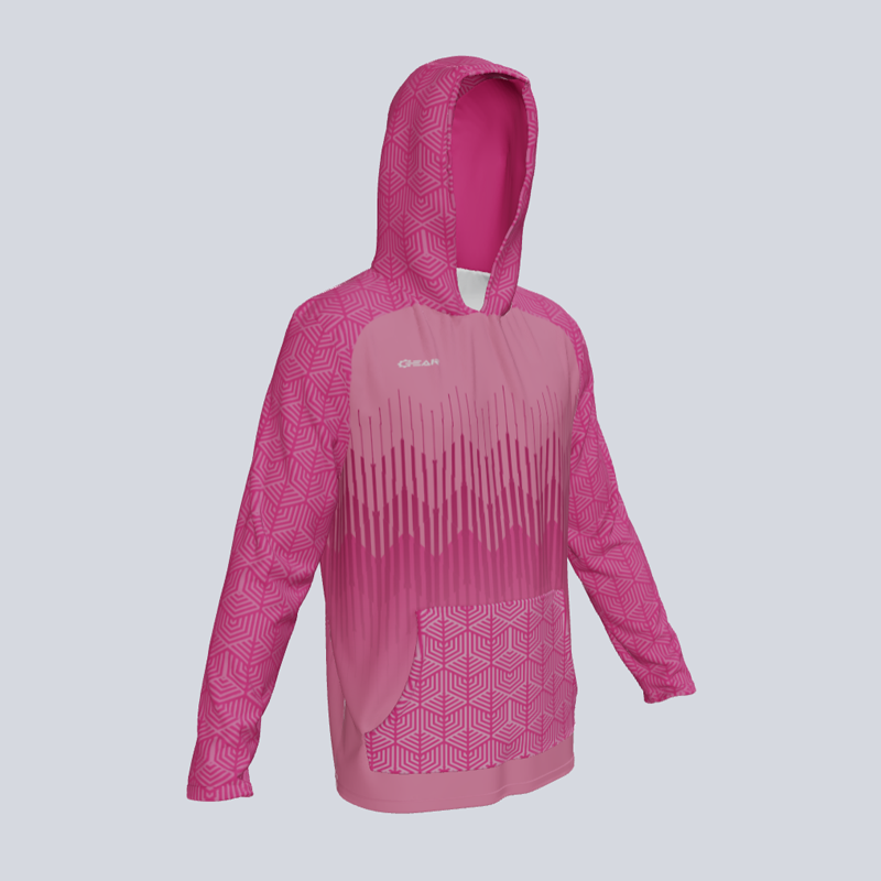 Load image into Gallery viewer, Long Sleeve Ghost Fade Hoodie w/pocket