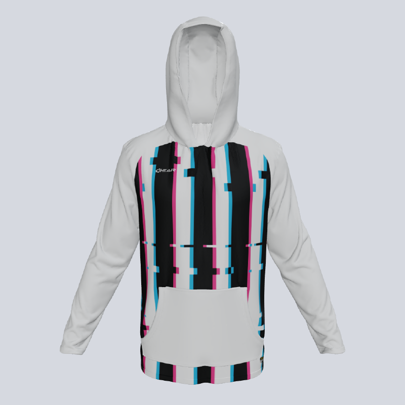 Load image into Gallery viewer, Long Sleeve Lightweight Glitch Hoodie w/pocket
