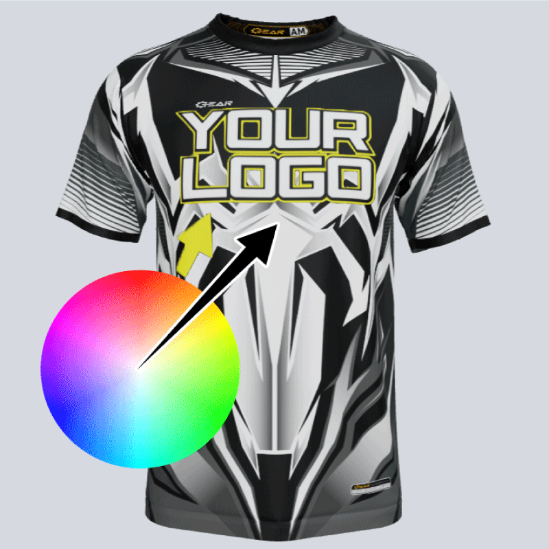 Load image into Gallery viewer, Custom printed team logo on Arachnid jersey
