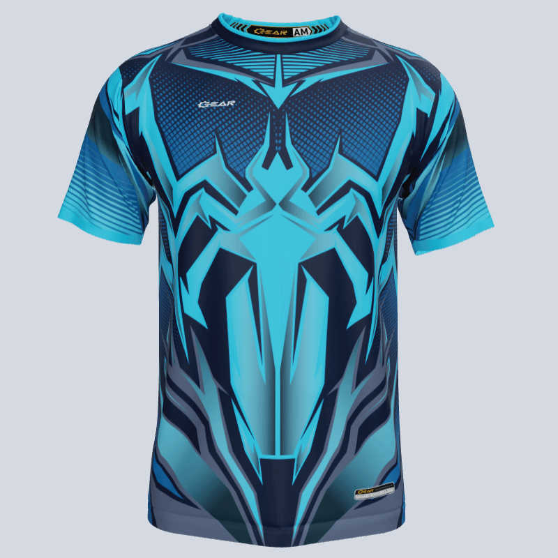 Load image into Gallery viewer, Front view of custom Arachnid team jersey