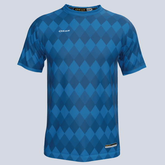 Front view of Custom Team Diamond Jersey with logo