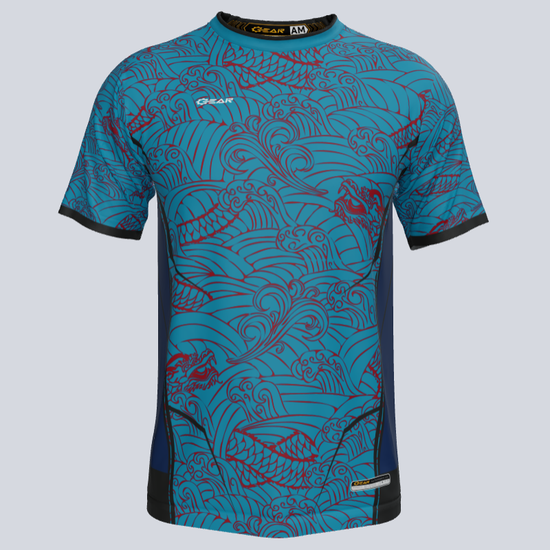 Load image into Gallery viewer, Custom Team Water Dragon Soccer Jersey